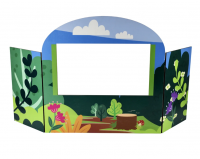 Ширма настольная ЛЕСНАЯ ПОЛЯНКА