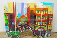 Напольная ширма гармошка "Городская среда"