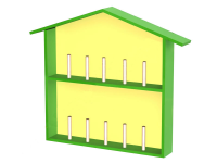 Стенд для перчаточных кукол в виде домика