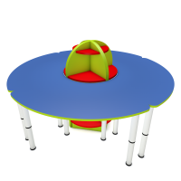 Дидактический набор "Летающая тарелка", 1528х1528х1070 мм (ЛДСП)
